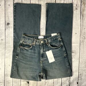 ZARA Wide Leg High Rise Full Length Jeans